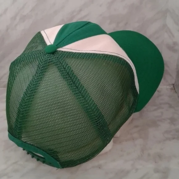 Vintage New York Jets AJD Lucky Stripes Snapback Mesh Trucker Hat Cap USA made - Picture 3 of 5